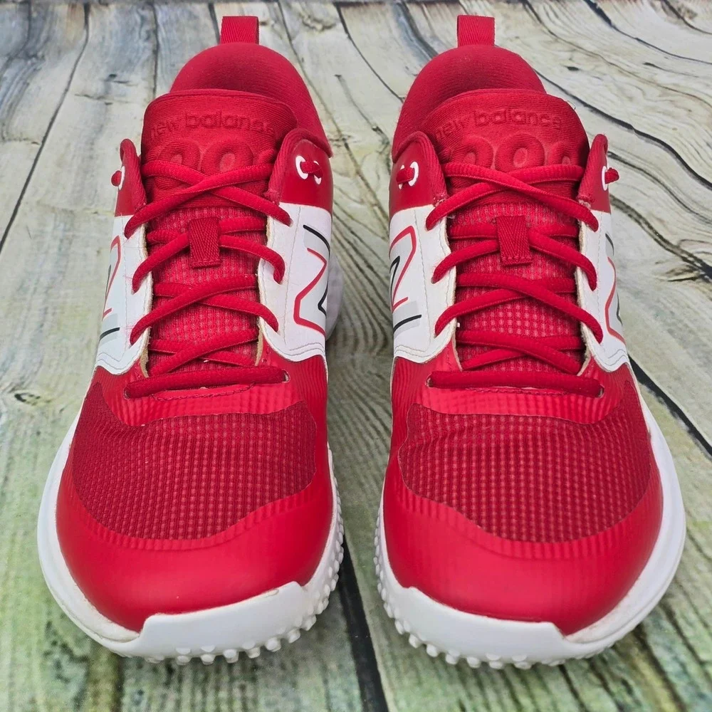 New Balance Fresh Foam 3000 v6 Turf Trainer Mens 9.5 Red T3000TR6 Baseball Shoes - Picture 4 of 7